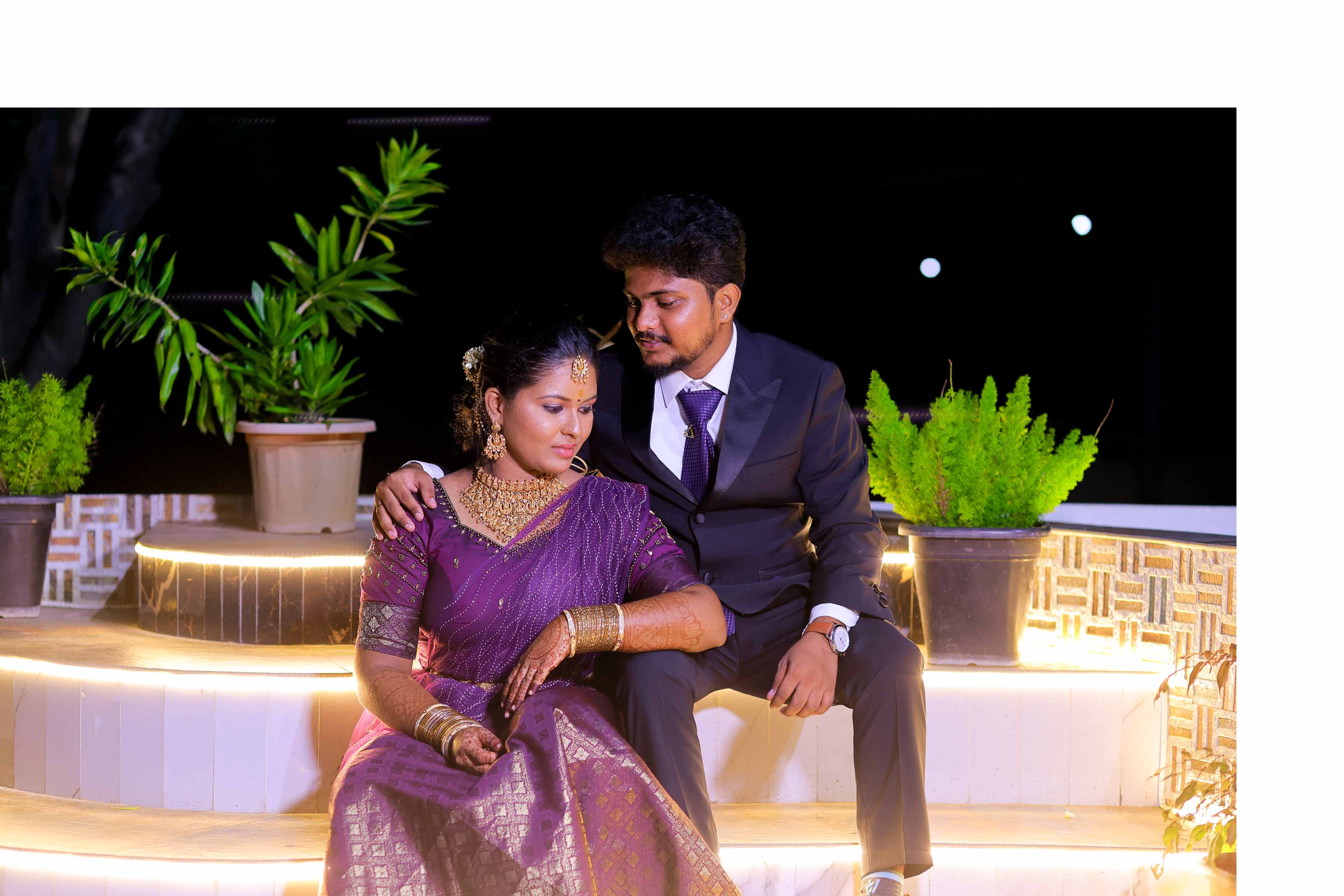 Candid Couple Sitting Close View